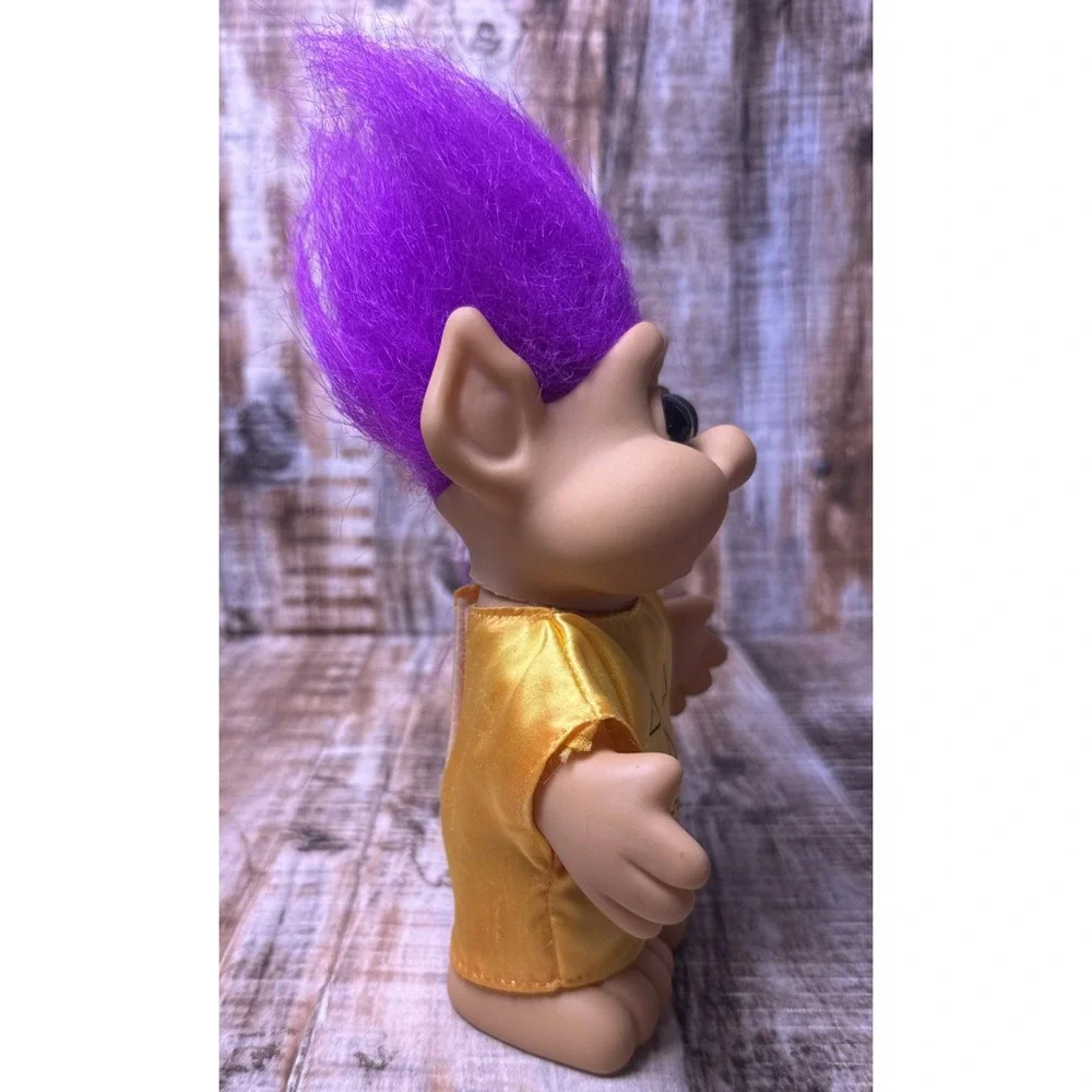 Vintage 1991 Halloween Troll Doll PURPLE HAIR Blue Eyes 7